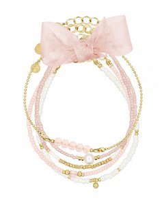 Bracelet Set 'Vintage Pink & Pearl'