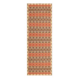 Écharpe en soie multicolore avec une impression ethnique ikat