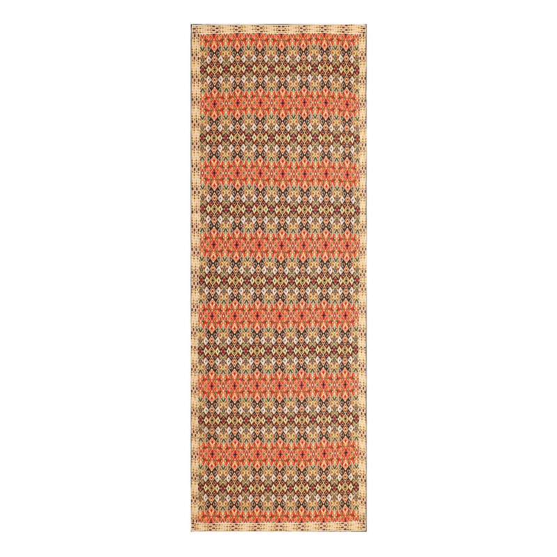Écharpe en soie multicolore avec une impression ethnique ikat