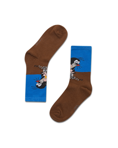 koaa – The little mole “Am Graben” – Socks blue/brown