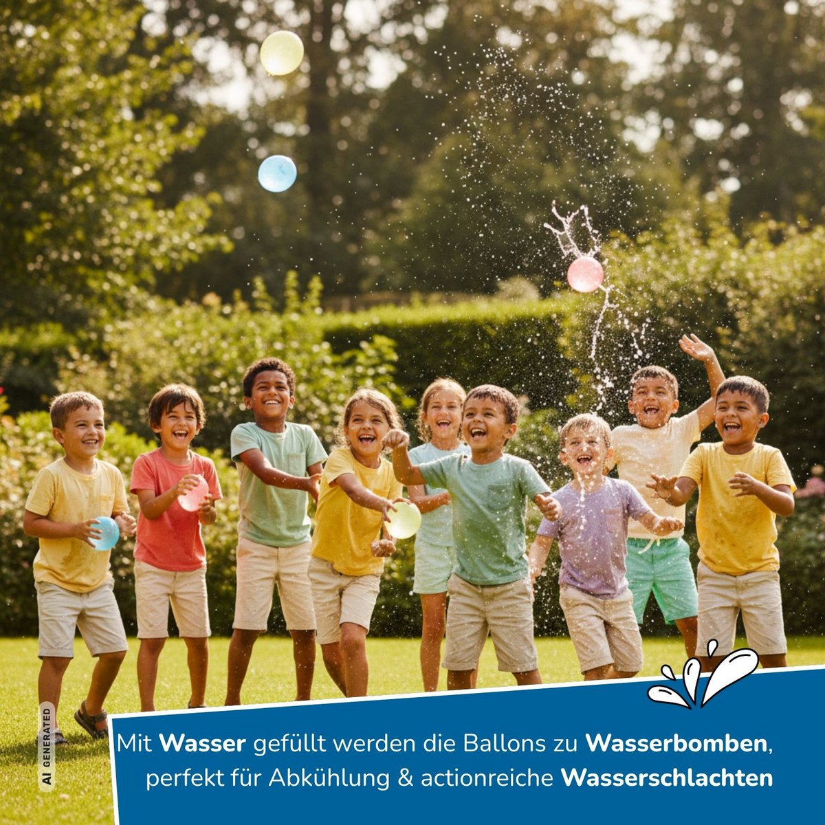 Water & Air Wasserbomben Pumpe, inkl. 250 Ballons
