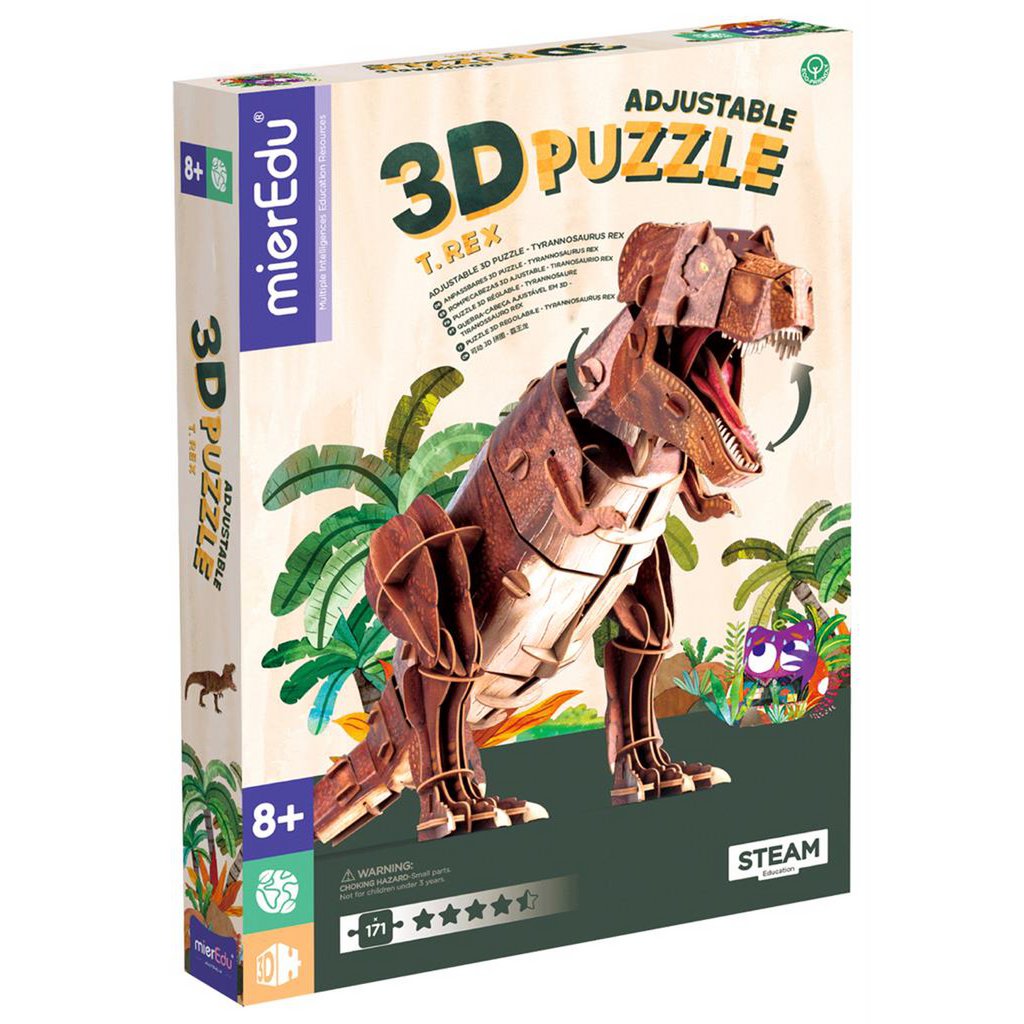 MierEdu - Movable 3D Puzzle - T-Rex