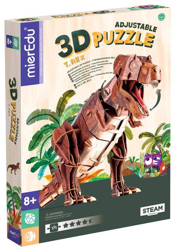 MierEdu - Movable 3D Puzzle - T-Rex