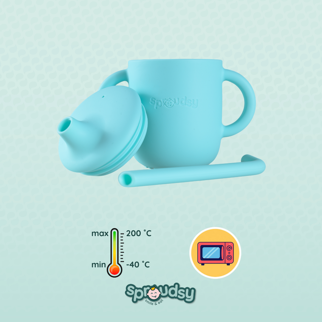 Taza de entrenamiento para bebé con pajita – Space