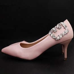 Glitrende krystal brudesko klips