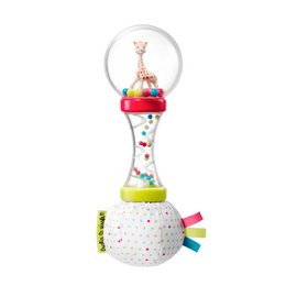 Morbidi maracas sonaglino Sophie la giraffa in confezione regalo bianco-rossa