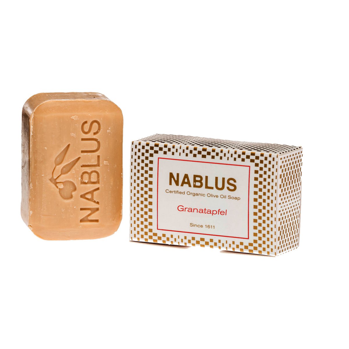 Nablus Zeep olijfoliezeep granaatappel, 100g