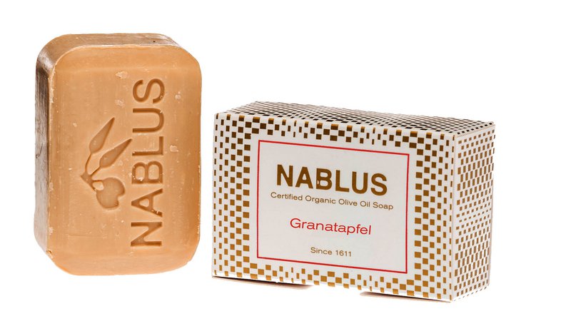 Nablus Zeep olijfoliezeep granaatappel, 100g