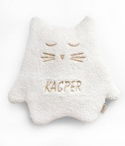 Kuscheltier/Thermokätzchen ECRU 'NAME'