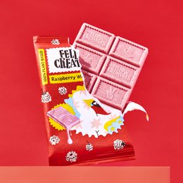 Hindbær hvid chokolade (10 x 70 g)