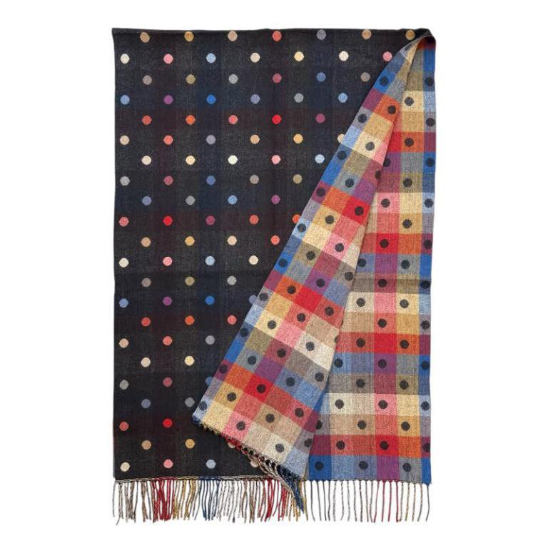 Wendeschal für Damen aus Wolle im Polka Dot-Design ITFUHZY-26-02