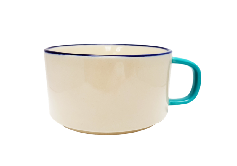 Rainbows & Stars, Stonenamel Suppe Cup, bageform