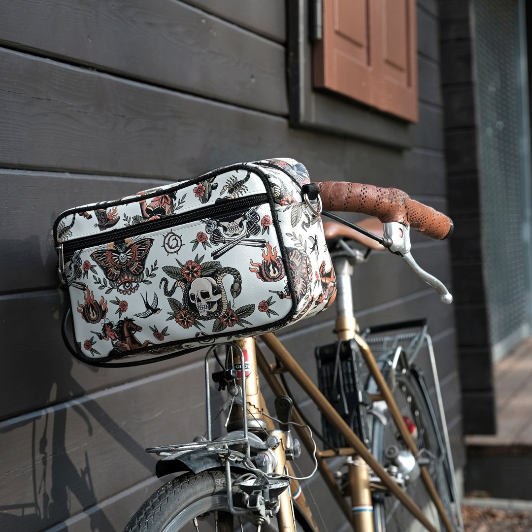 Lenkertasche Fahrradtasche für Lenker mit abnehmbarem Schultergurt Wasserdicht Bike Bag - Cowgirl