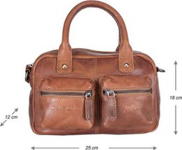Arrigo Ladies Piccola spalla Mini Westernbag in pelle cognac