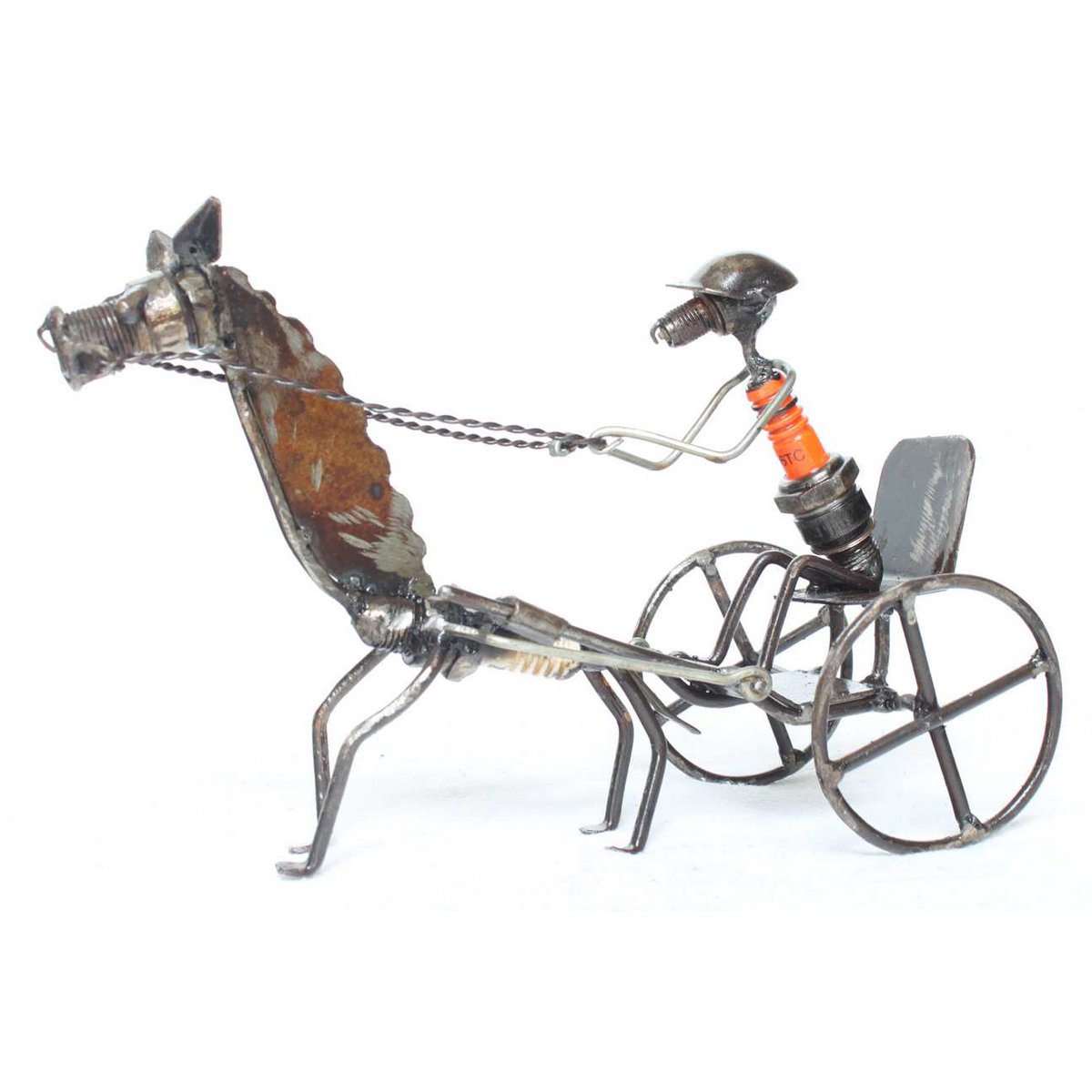 Jockey mit Wagen