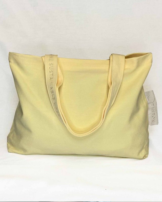 Rima Canvas -Tasche - Pastellgelb