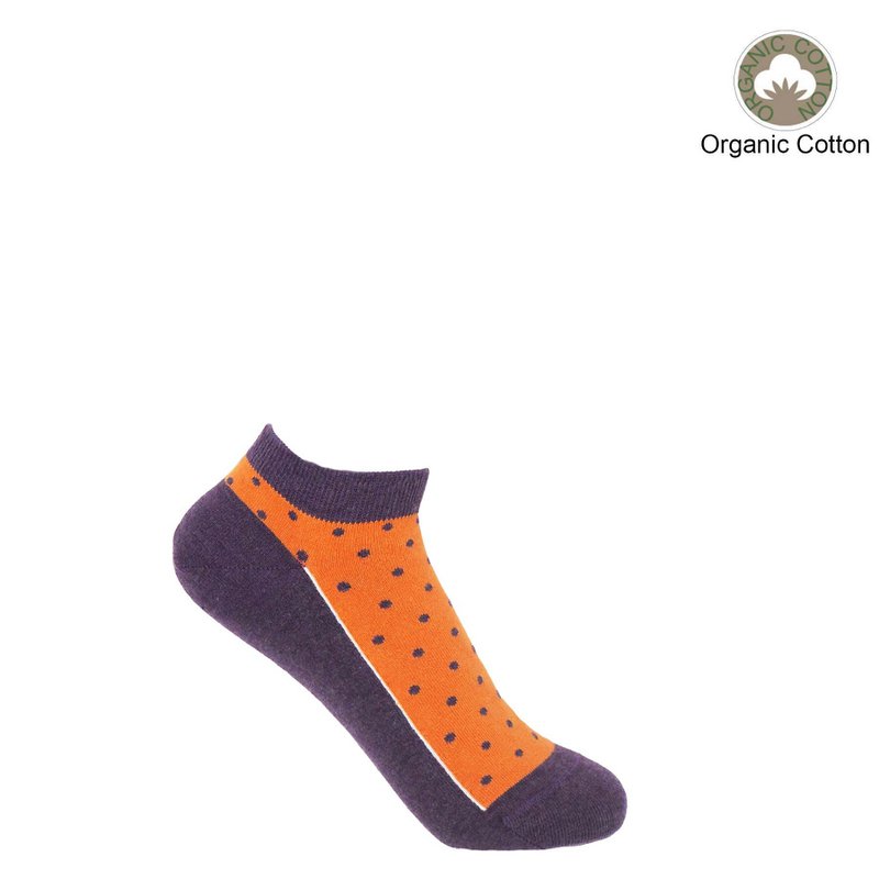 Polka Damen Bio Sneakersocken - Berry