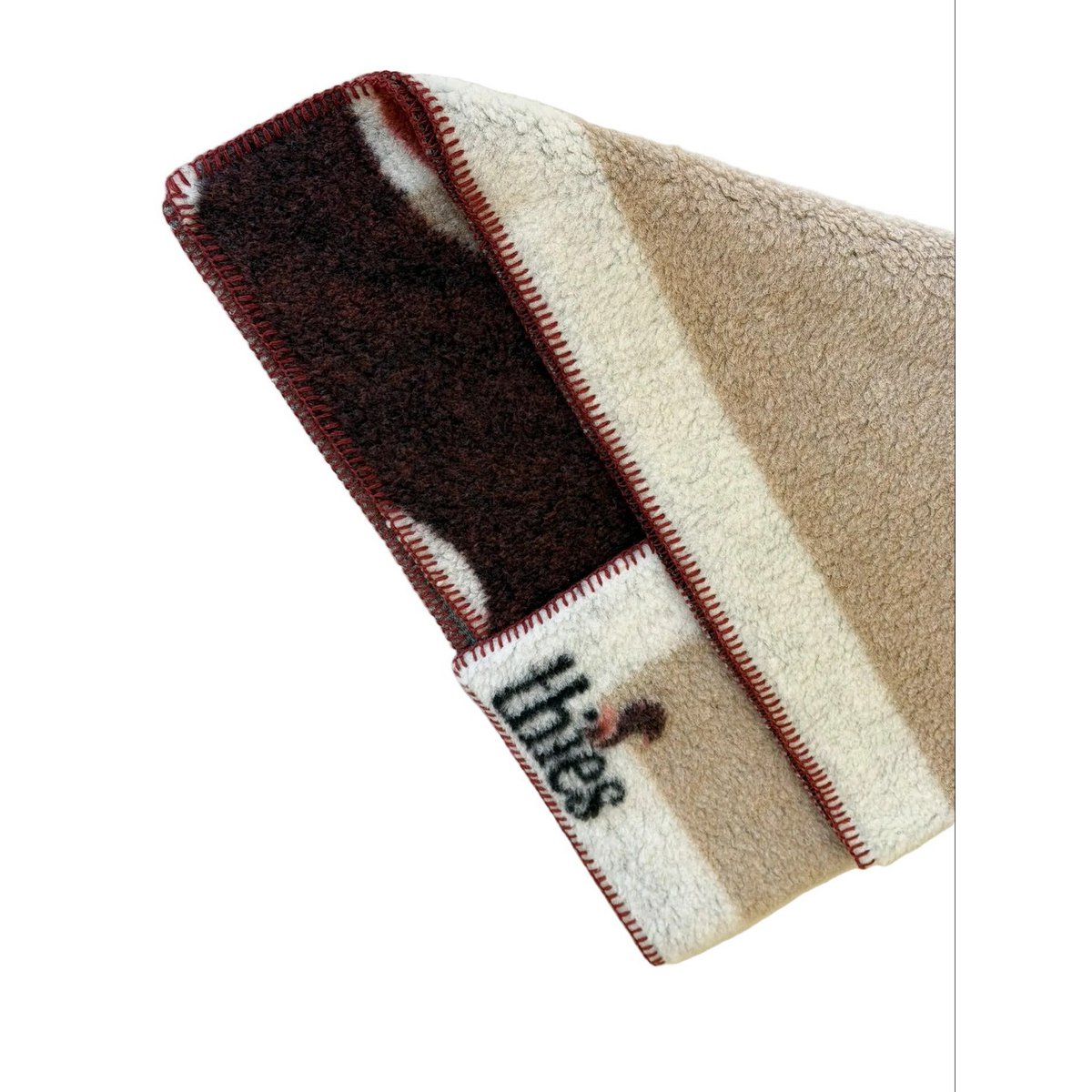 thies Eco Squirrel Wool Blanket beige