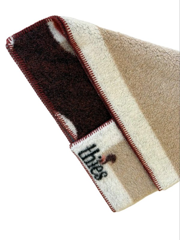 thies Eco Squirrel Wool Blanket beige