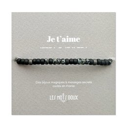 Morsekode armbånd til mænd: Jeg elsker dig