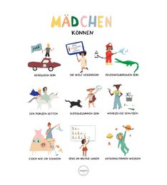 Poster ‘Girls can’ A3 size