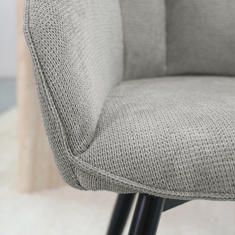 Sienna fauteuil [set van 2] [linnenstof] [360 graden draaibare voet]