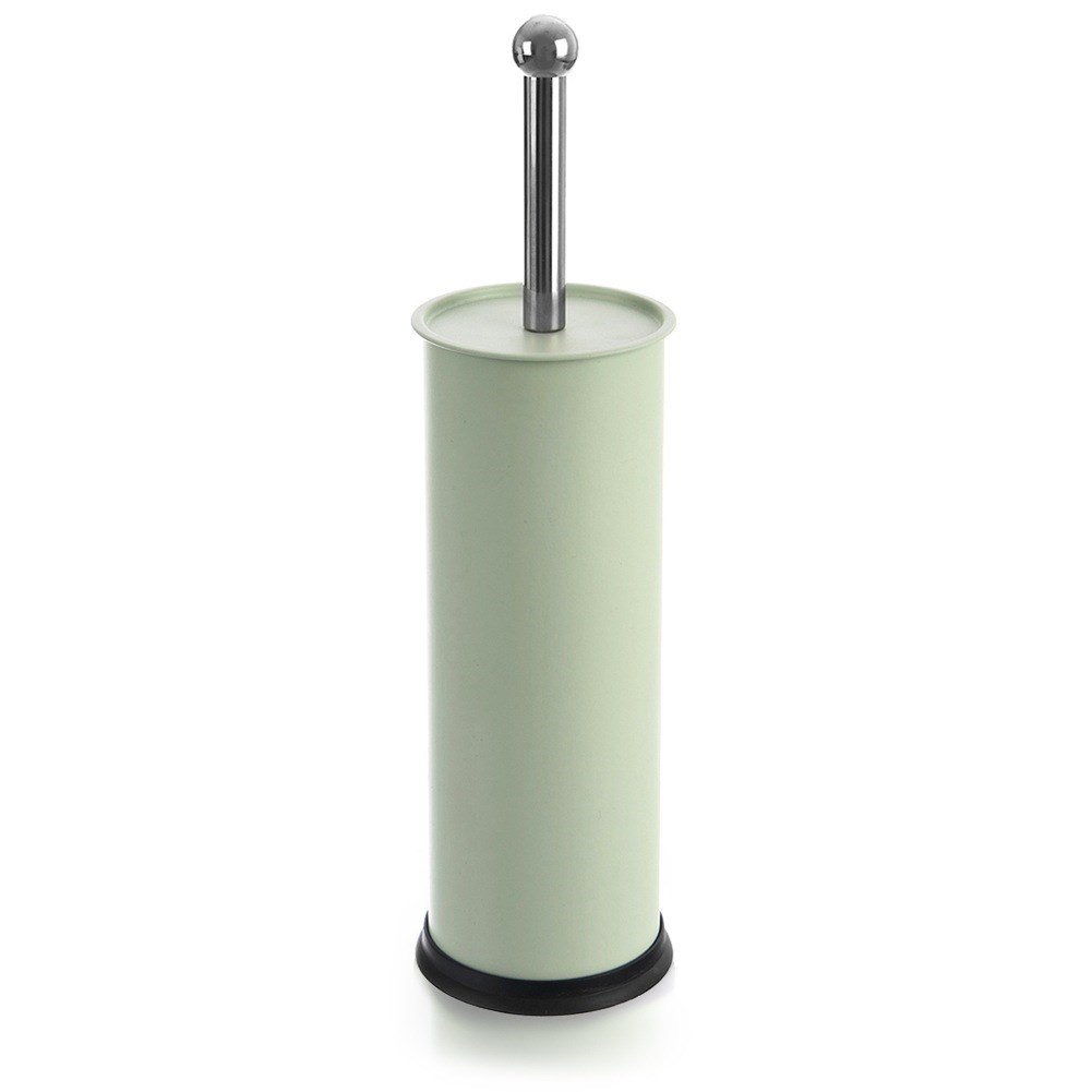 Szczotka toaletowa z metalowym zielonym zielonym 10x38,5 cm