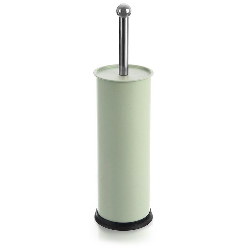 Szczotka toaletowa z metalowym zielonym zielonym 10x38,5 cm