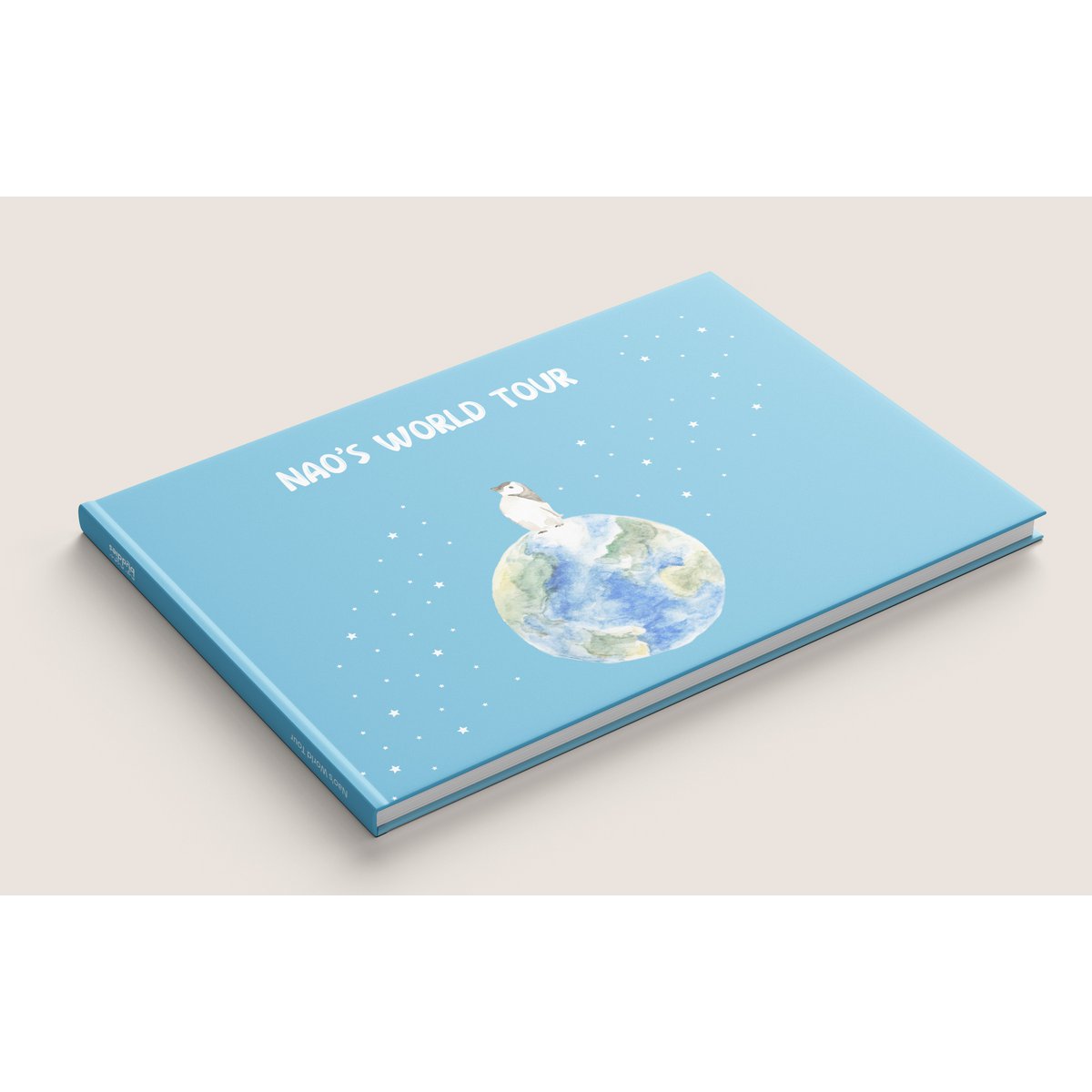 Livre pour enfant le tour du monde de Nao voyage sur 5 continentes mit einzigartigen Aquarelldesigns