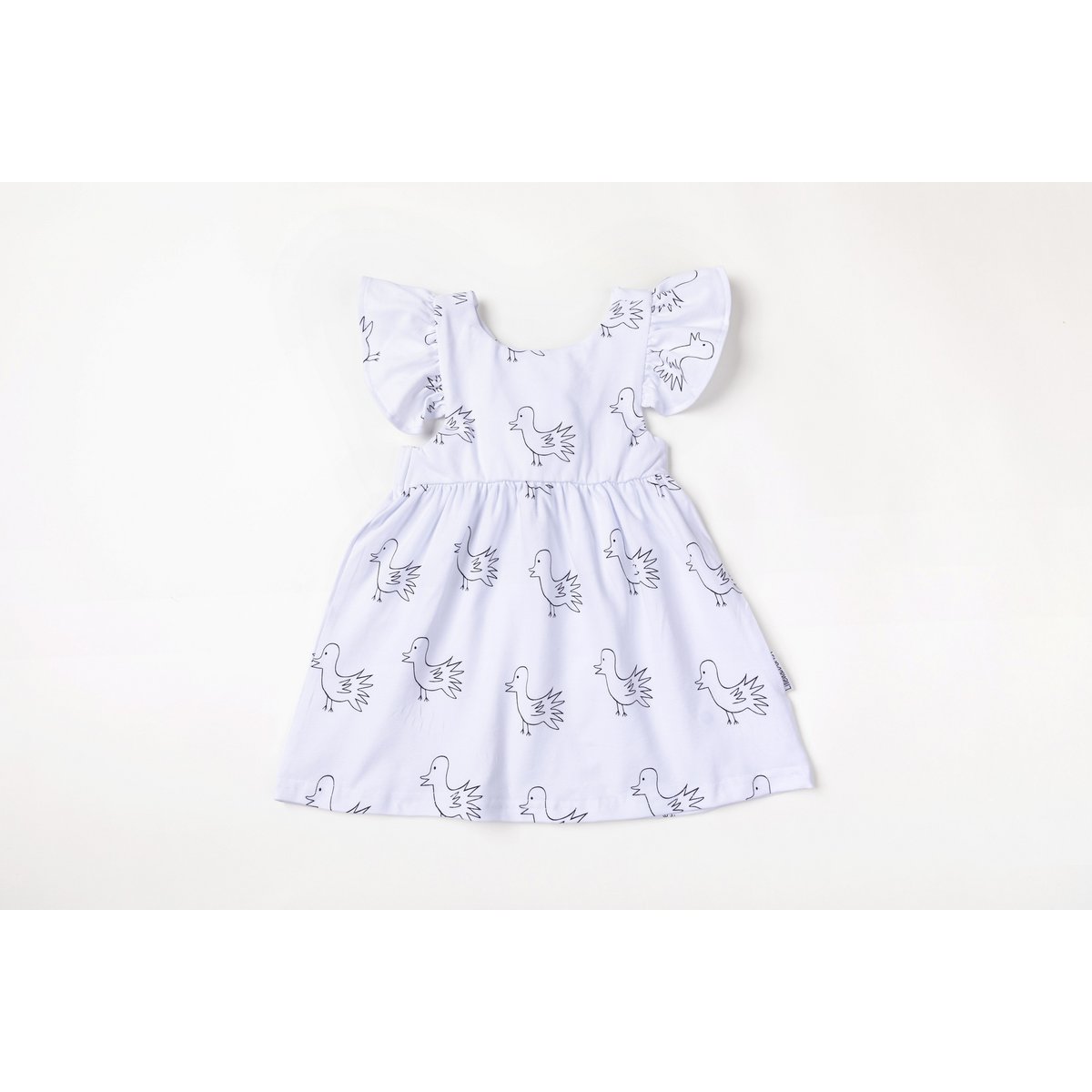 Short-Sleeved Dress with Doll-Doll the Bird
