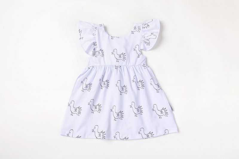 Short-Sleeved Dress with Doll-Doll the Bird