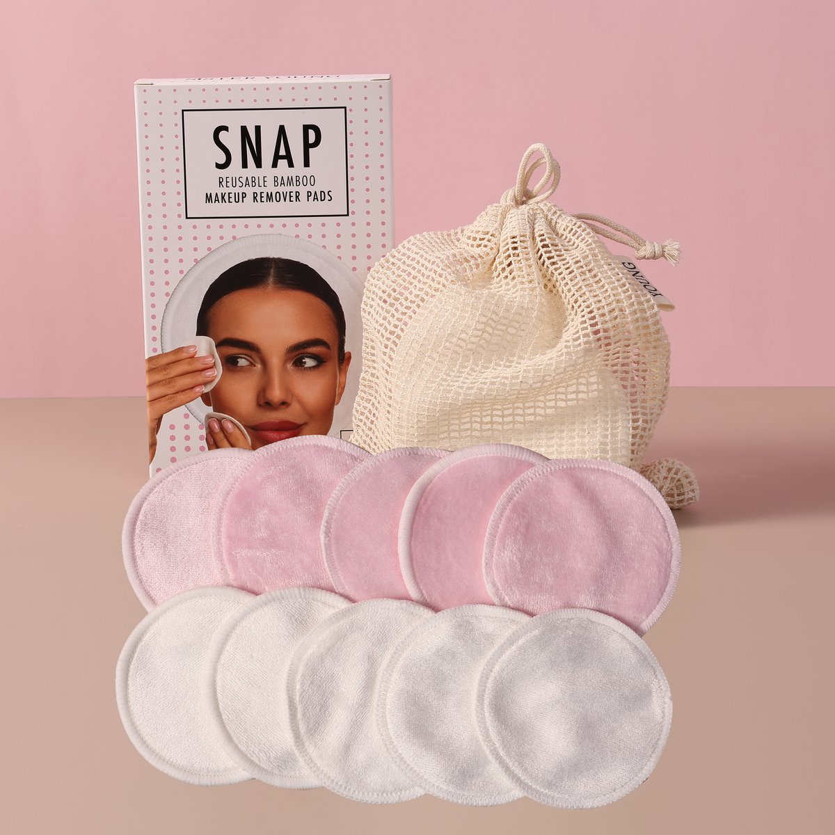 Sister Young l SNAP PADS – Reusable makeup removal pads (10 pieces)
