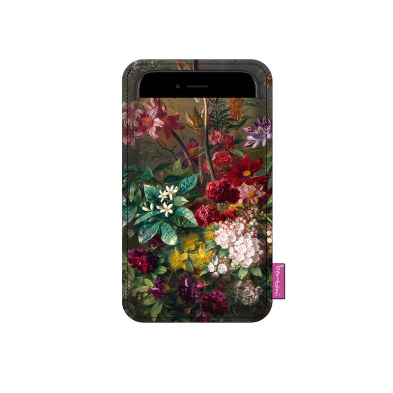 Bouquet Smartphone Case In Anthracite Felt Bertoni