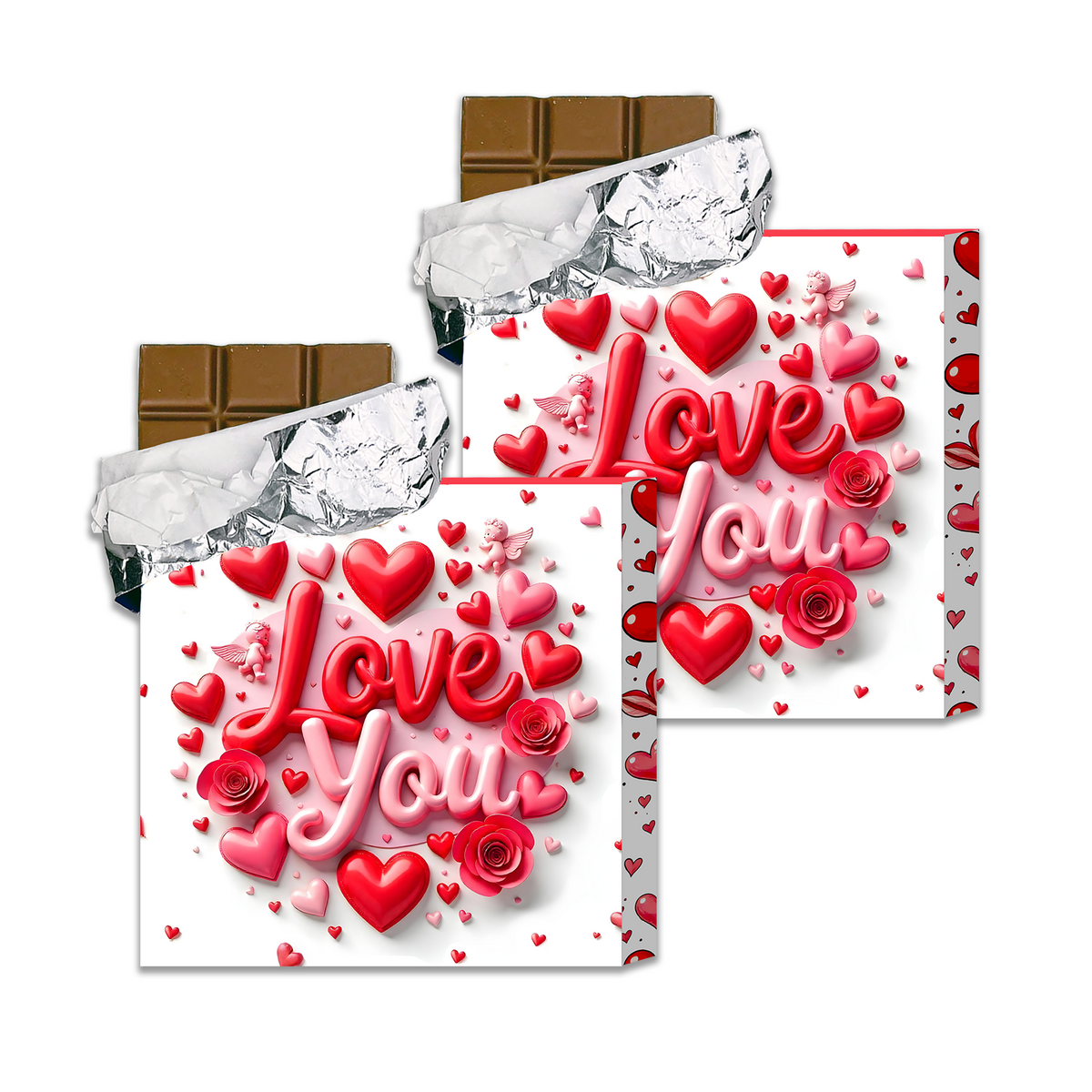 Socola chocolade 200 gram tabletten VALENTIJN SERIE-02  "ASSORTI" (4X3pcs) giftbox