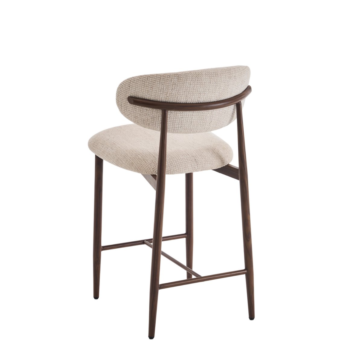 Bar chair Celia Beige Walnut Santi