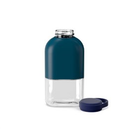 Schlanke Tritan -Wasserflasche 350 ml blau Abgrund / Mitternacht blau