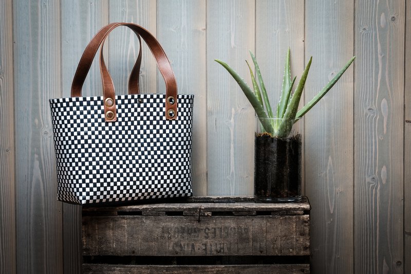 CHELSEA Basket, shopping bag, bolso de playa fabricado con materiales reciclados