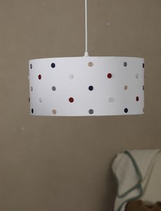 Rococo ceiling lamp-red & marine