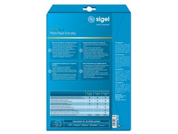 Carta fotografica Inkjet Sigel A4 Everyday+ 200 g/m² bianca 20 fogli lucidi