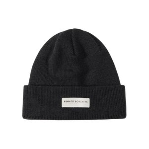 RB5001a | Monviso Double -Layer Jersey Beeh Mischwolle in Italien hergestellt. Schwarze Farbe - Einzelgröße