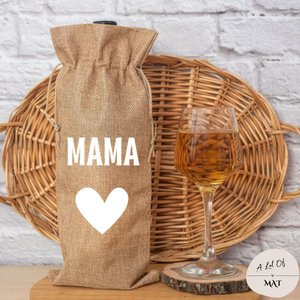 Wine bag | Gift box Mama | Jute