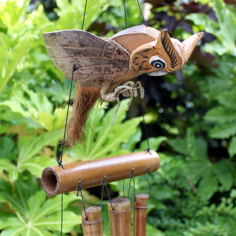 1x Kokosnøddeugle vindklokke