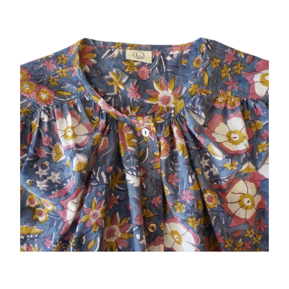 Women's "Mel" printed cotton blouse