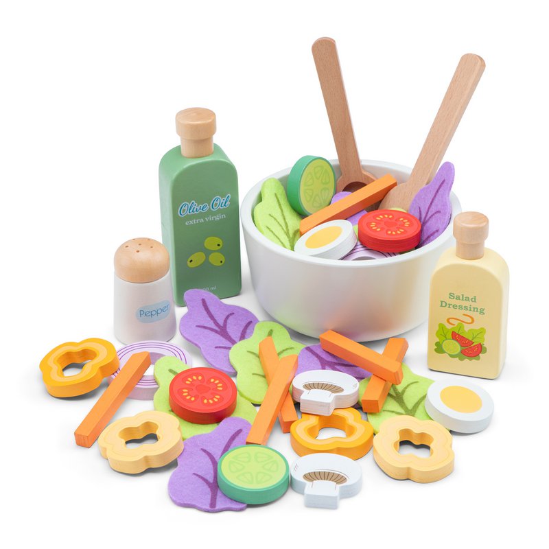Set de ensalada de madera - "Haz tu propia ensalada"