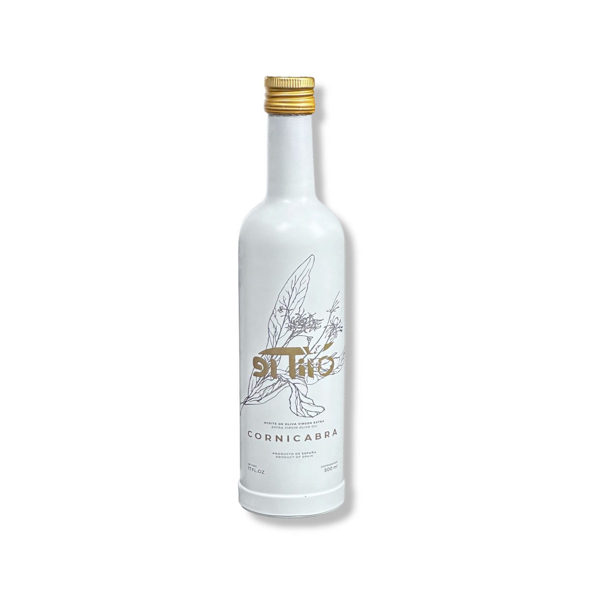 Premium glass bottle of gourmet EVOO 500ml