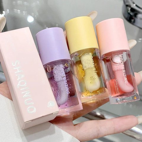 Wasser-Licht-Lipgloss-Feuchtigkeitscreme, transparenter Gelee-Spiegel, Fruchtkristall-Lippenöl, klar, feuchtigkeitsspendend, aufpolsternd, koreanisches Lippenpflege-Make-up