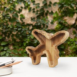 Wooden Piggy Bank Plane