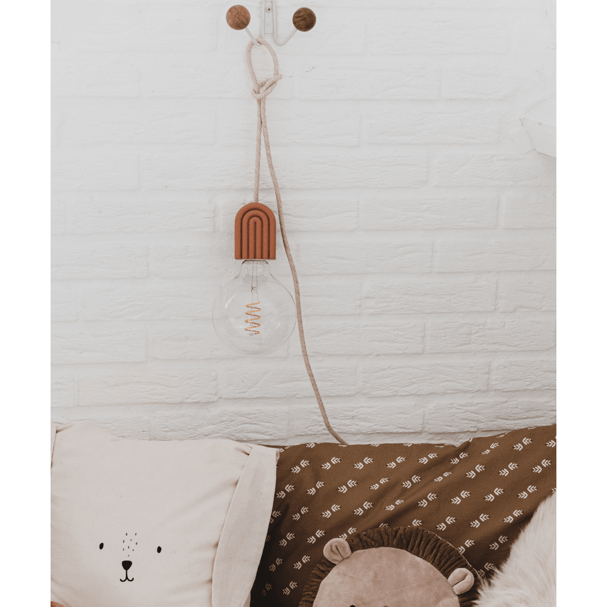 Lampa wisząca Rainbow z terakoty