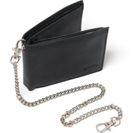 Billetero Hombre con cadena - Billetero grande extendido - Billetero Cadena - Billetero Biker - Billetero hombre