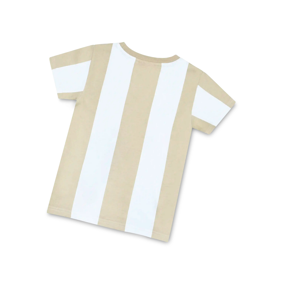 koaa – La Petite Taupe « Guck Guck » Stripes – T-Shirt blanc/marron